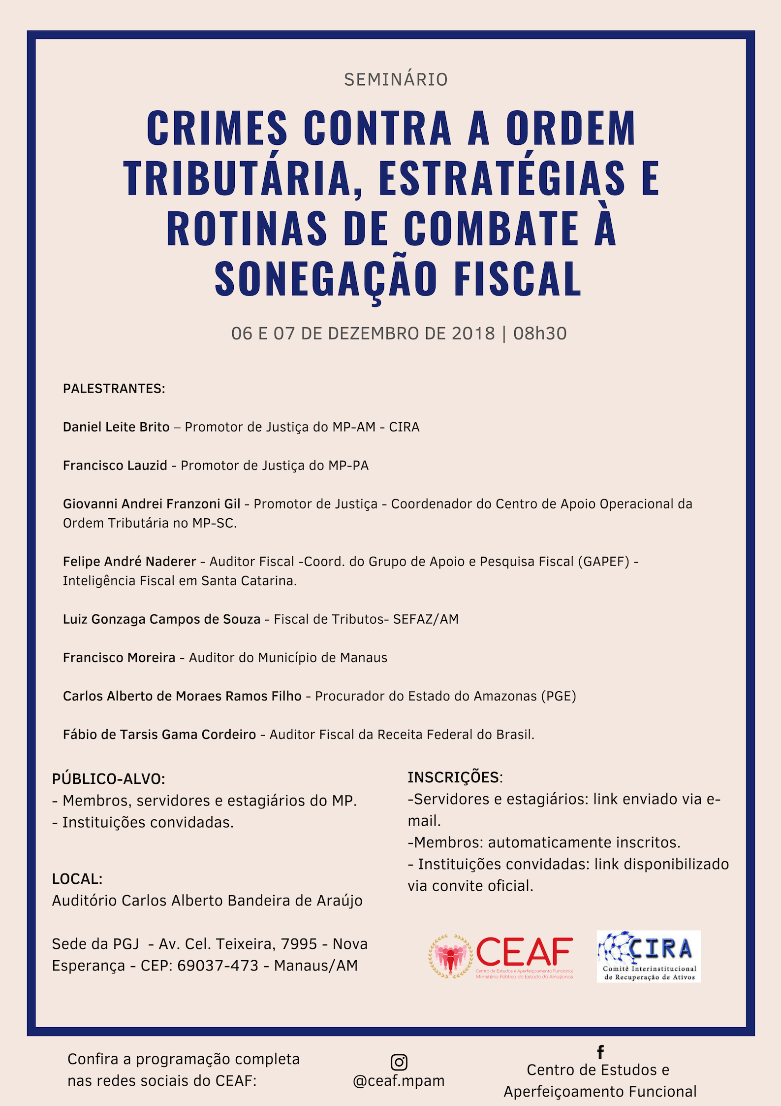 cartaz CRIME CONTRA A ORDEM TRIBUTÁRIA  ESTRATÉGIAS E ROTINAS DE COMBATE À SONEGAÇÃO FISCAL 1