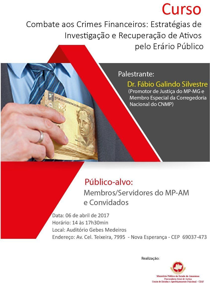 Cartaz Curso Combate aos Crimes Financeiros