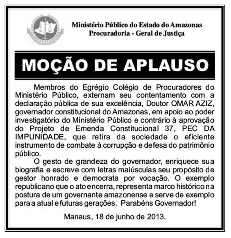 MOCAO DE APLAUSOS