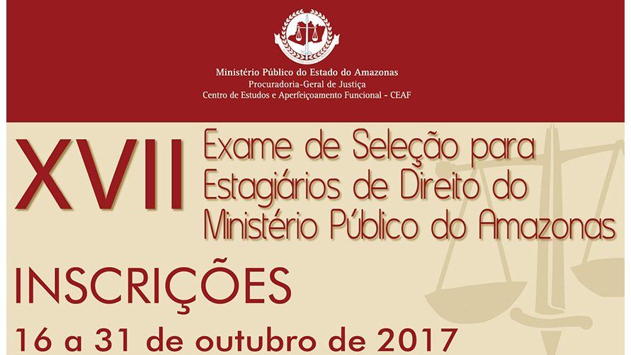 XVII Exame de Seleção - Estagiários de Direito 2017 3