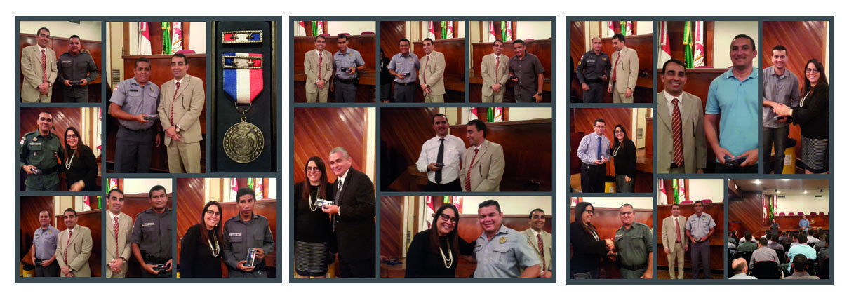 entrega medalhas aos PMs