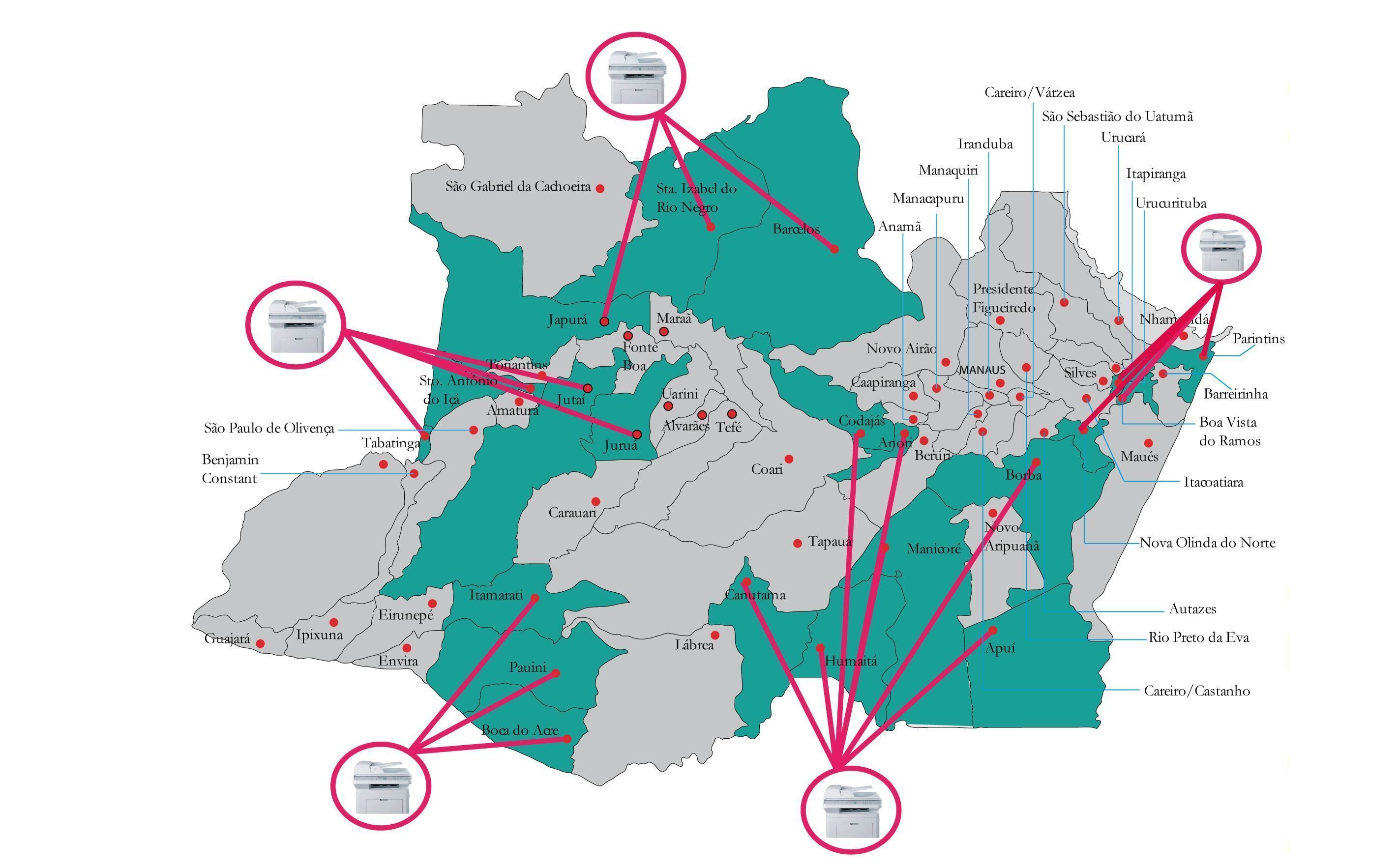 mapa amazonas impressoras 2